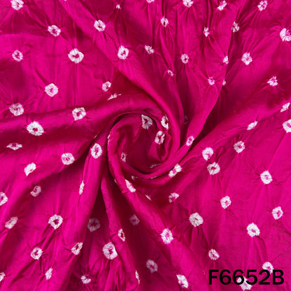 Bandhani Print Modal Satin Fabric - F6652