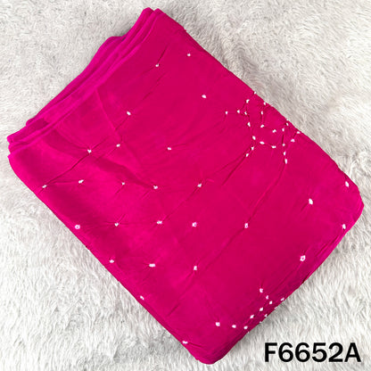 Bandhani Print Modal Satin Fabric - F6652