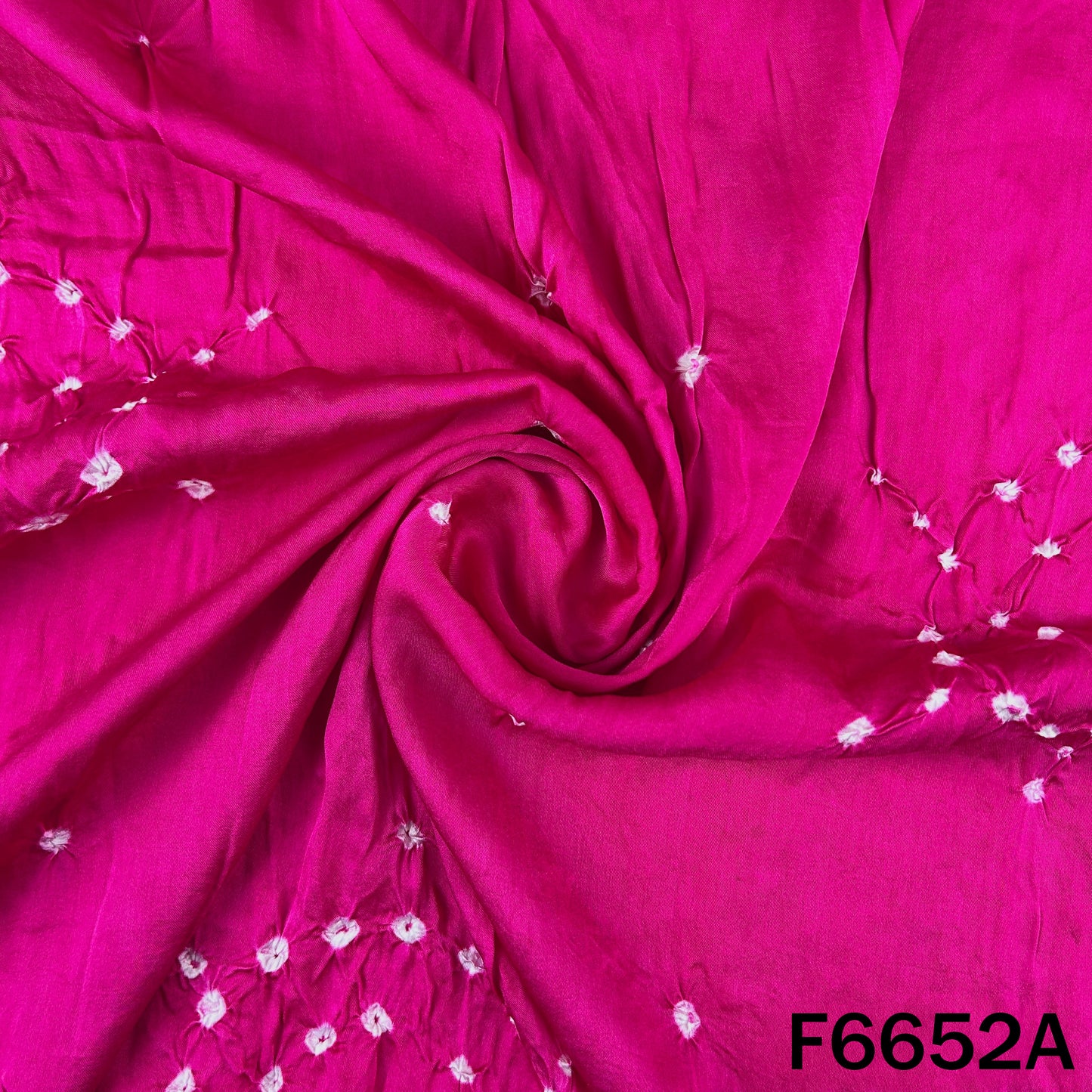 Bandhani Print Modal Satin Fabric - F6652