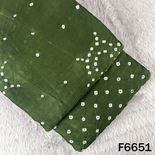 Bandhani Print Modal Satin Fabric - F6651