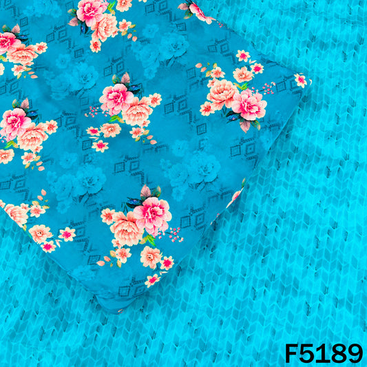 Digital Print Viscose Crepe Fabric - F5189