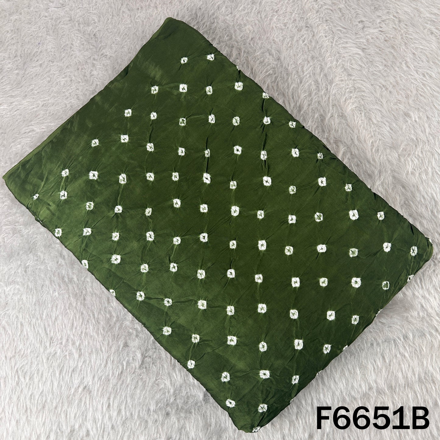 Bandhani Print Modal Satin Fabric - F6651