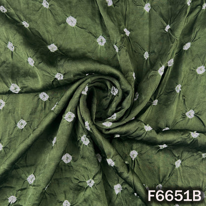 Bandhani Print Modal Satin Fabric - F6651