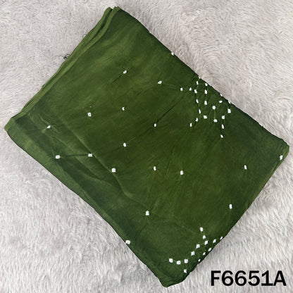 Bandhani Print Modal Satin Fabric - F6651