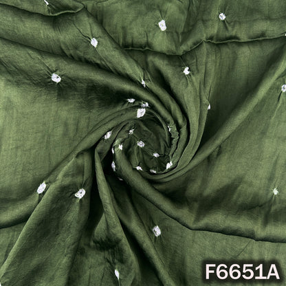 Bandhani Print Modal Satin Fabric - F6651