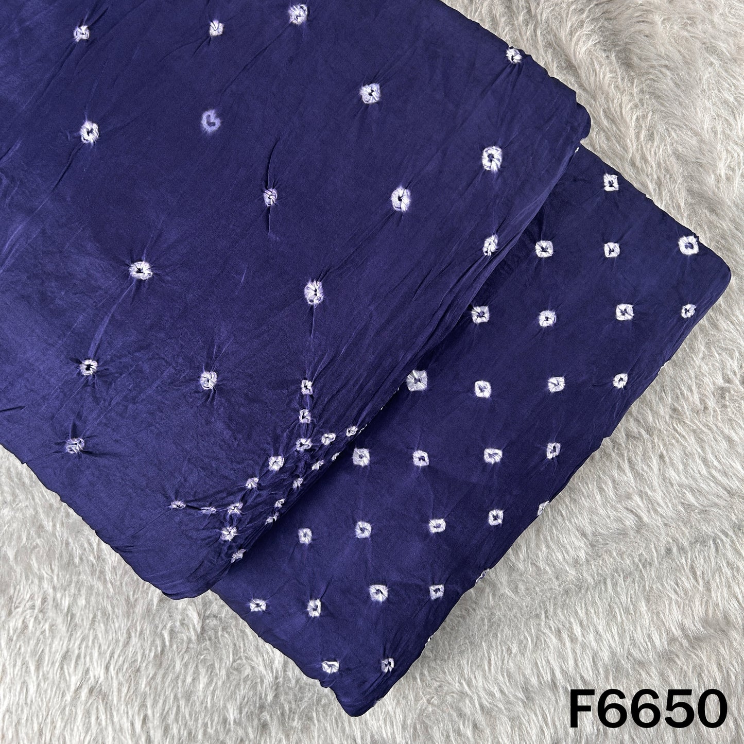 Bandhani Print Modal Satin Fabric - F6650