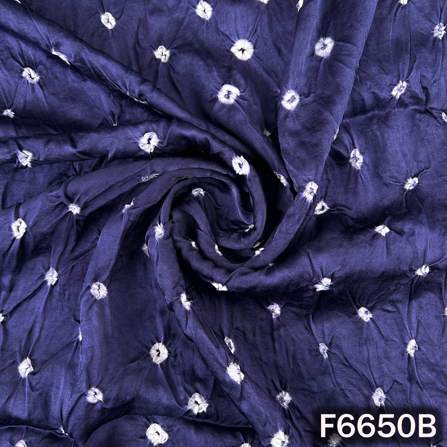 Bandhani Print Modal Satin Fabric - F6650