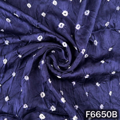 Bandhani Print Modal Satin Fabric - F6650