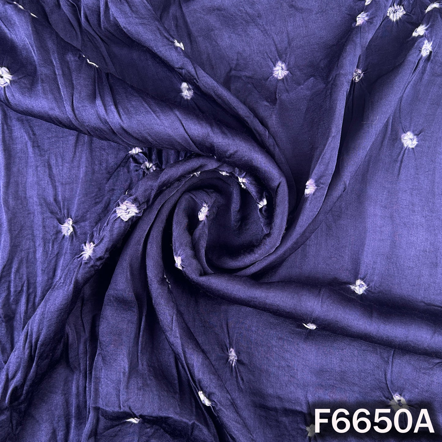 Bandhani Print Modal Satin Fabric - F6650