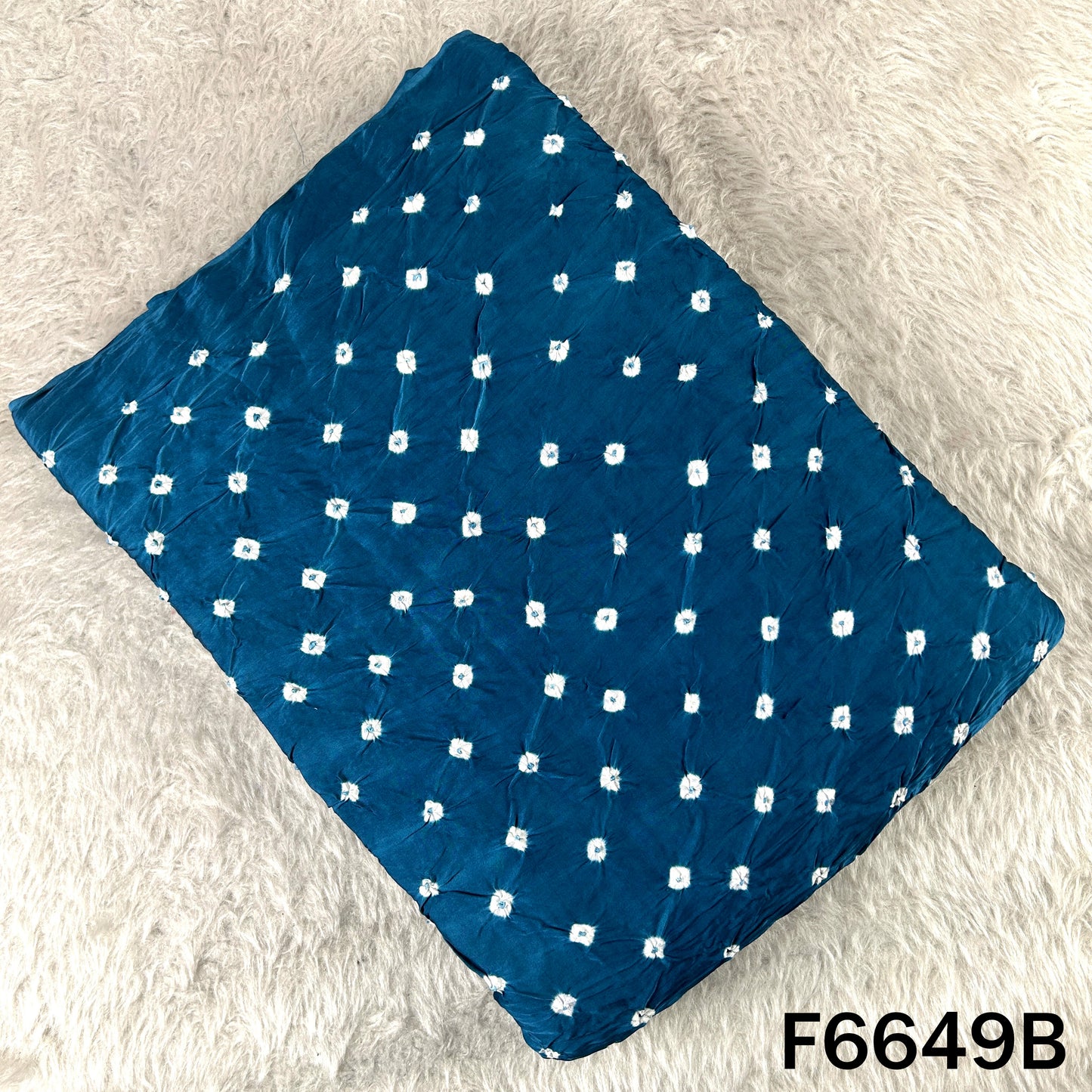 Bandhani Print Modal Satin Fabric - F6649