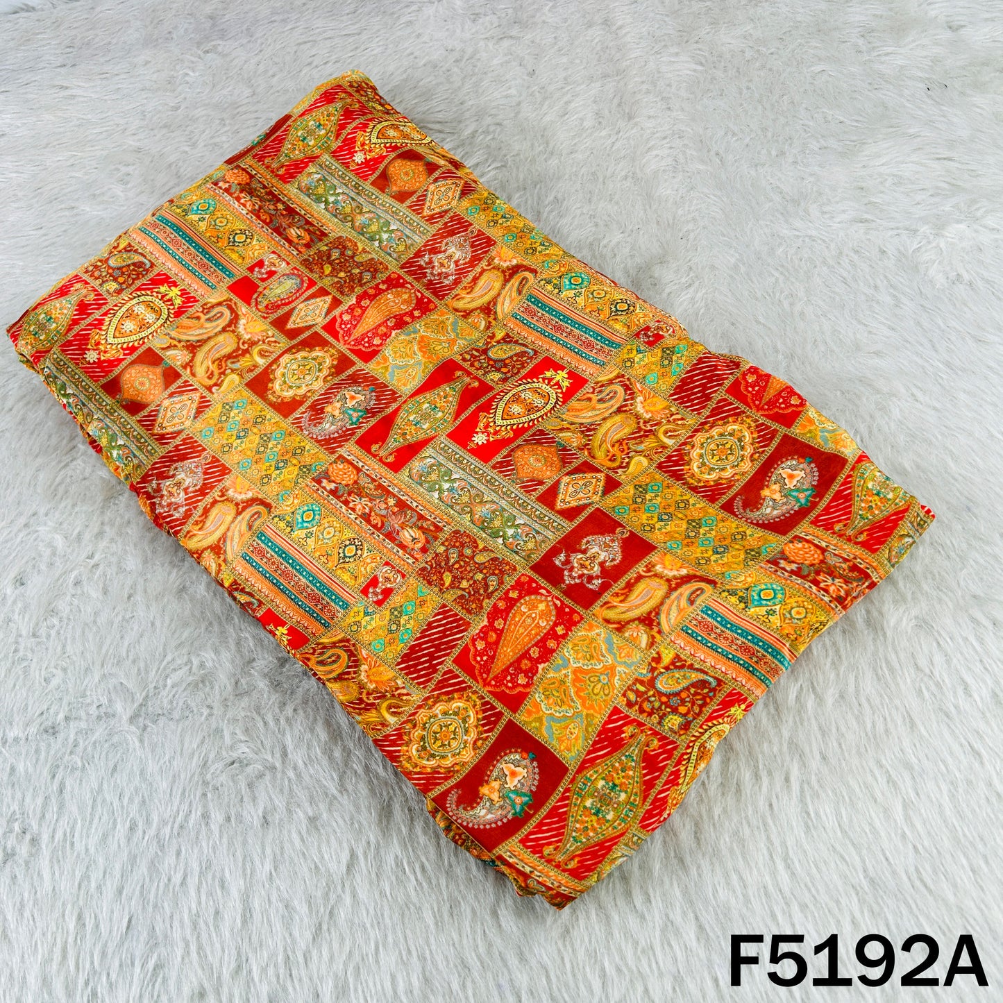 Digital Print Viscose Crepe Fabric - F5192