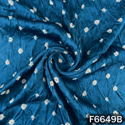 Bandhani Print Modal Satin Fabric - F6649