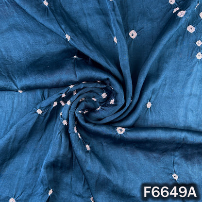 Bandhani Print Modal Satin Fabric - F6649