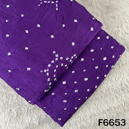 Bandhani Print Modal Satin Fabric - F6653