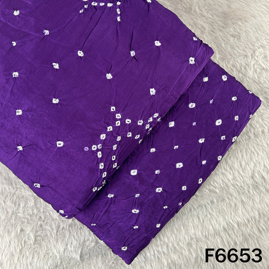 Bandhani Print Modal Satin Fabric - F6653