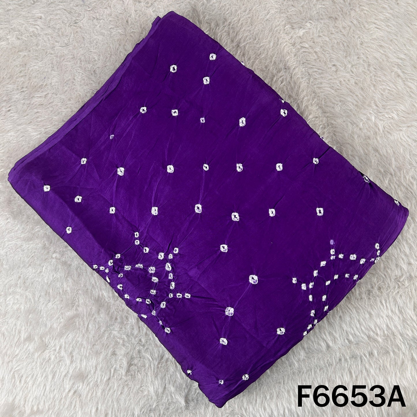 Bandhani Print Modal Satin Fabric - F6653