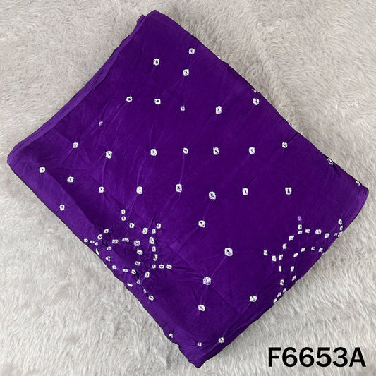 Bandhani Print Modal Satin Fabric - F6653