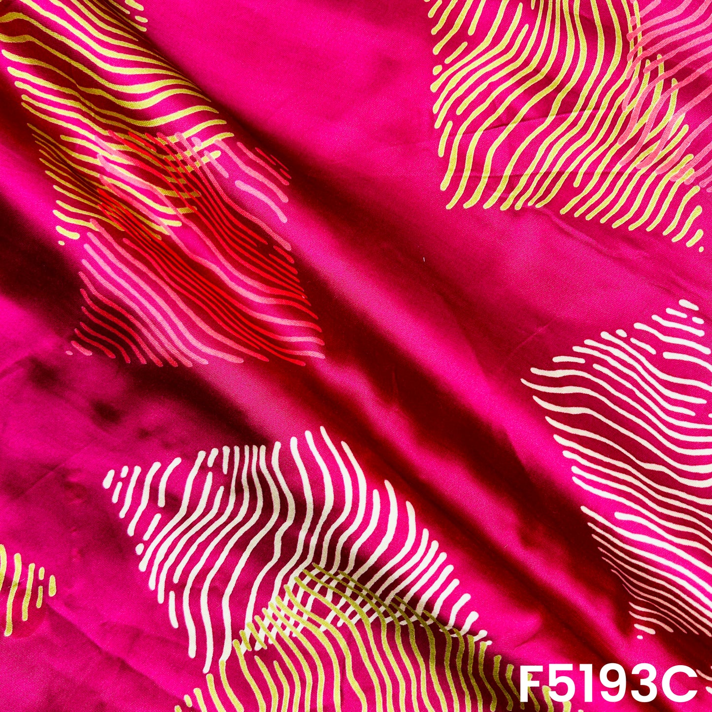 Digital Print Viscose Modal Satin Fabric- F5193