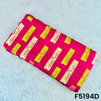 Digital Print Viscose Modal Satin Fabric - F5194