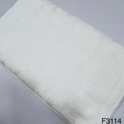 Chikankari Cotton Fabric-F3114