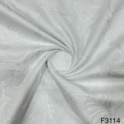 Chikankari Cotton Fabric-F3114
