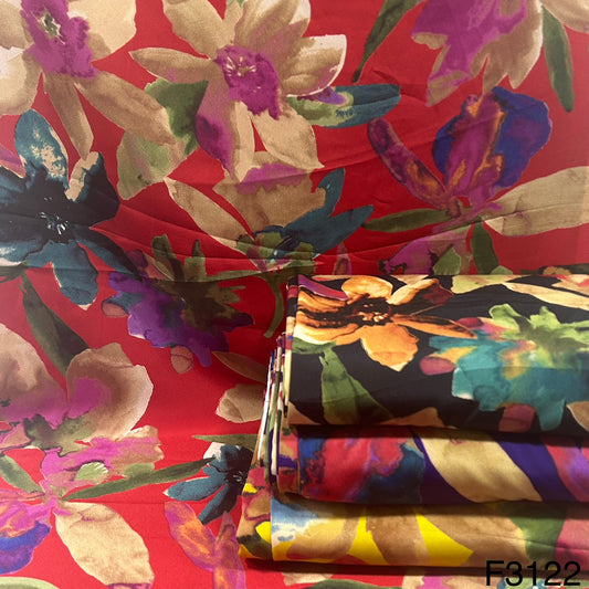 Printed Crepe Fabric-F3122