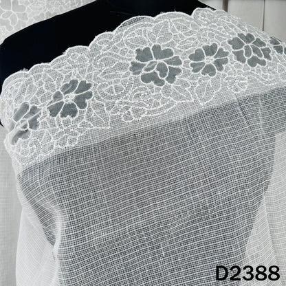 Dyeable Thread Work Kota Cotton Dupatta - D2388