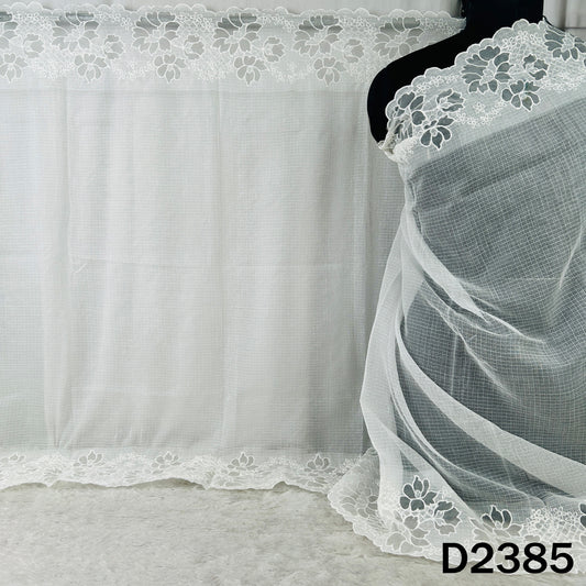 Dyeable Thread Work Kota Cotton Dupatta - D2385