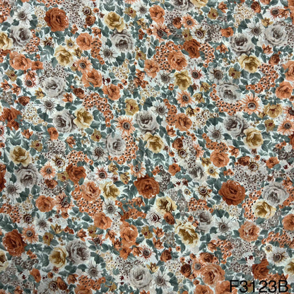 Printed Crepe Fabric-F3123