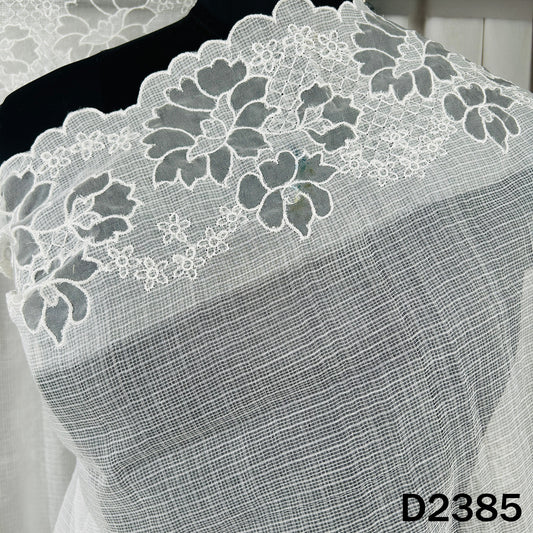 Dyeable Thread Work Kota Cotton Dupatta - D2385