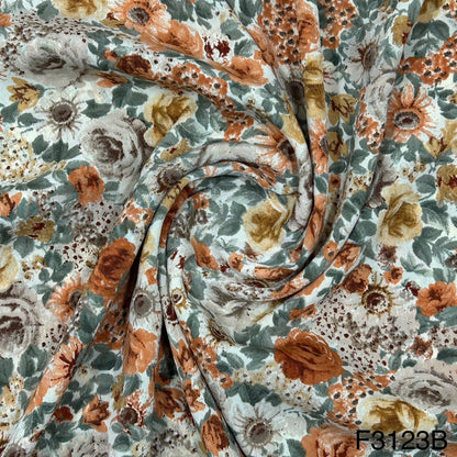 Printed Crepe Fabric-F3123