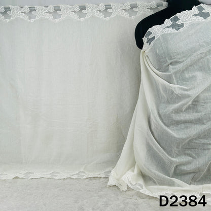 Dyeable Thread Work Chanderi Dupatta - D2384
