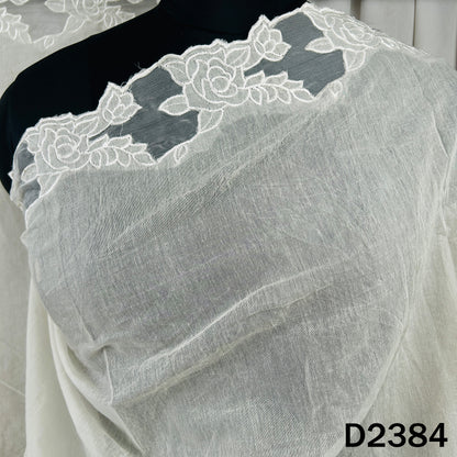 Dyeable Thread Work Chanderi Dupatta - D2384