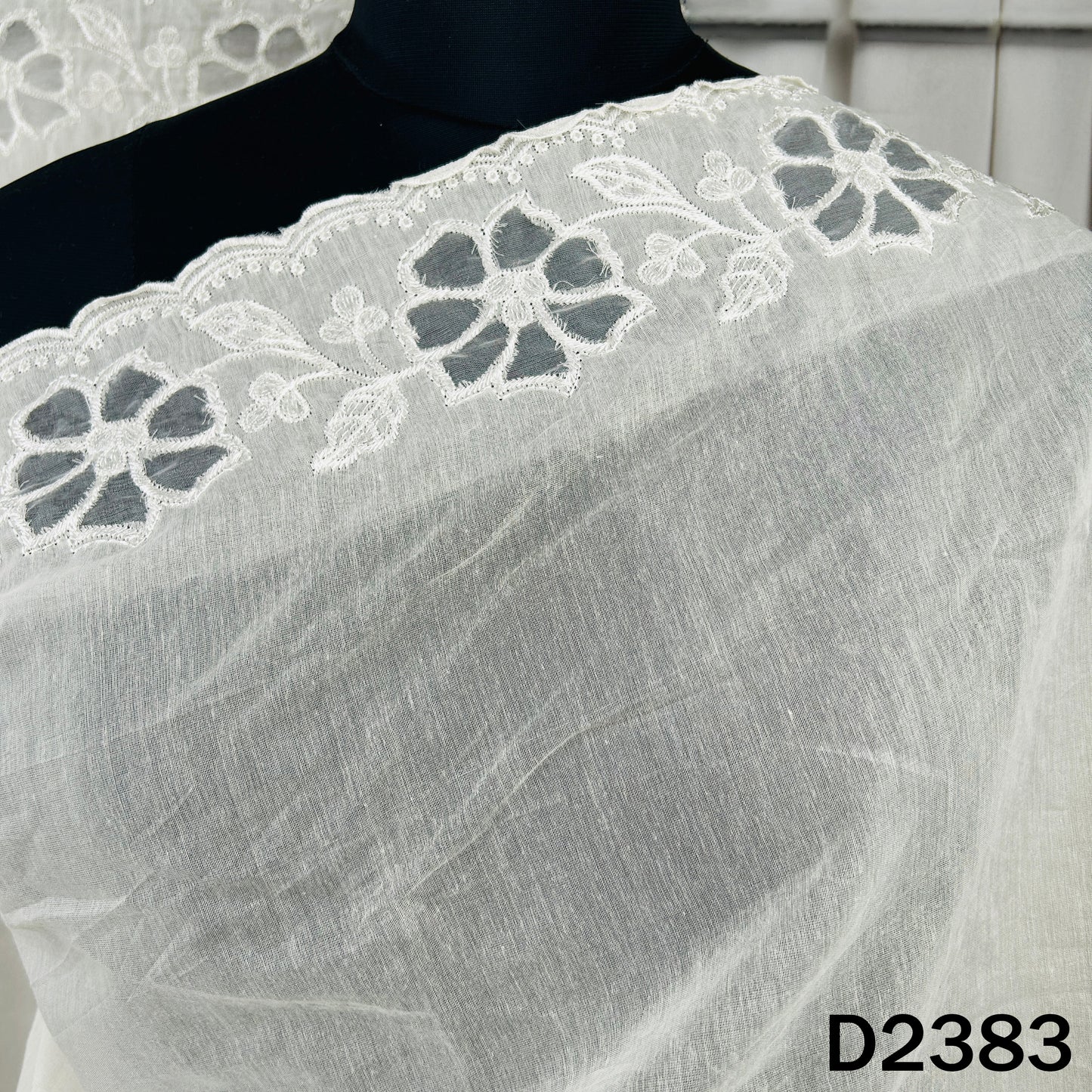 Dyeable Thread Work Chanderi Dupatta - D2383