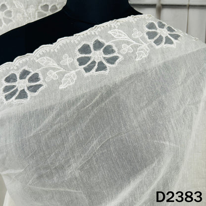 Dyeable Thread Work Chanderi Dupatta - D2383