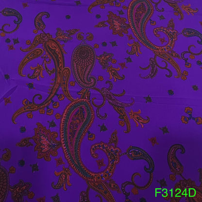 Printed Crepe Fabric-F3124