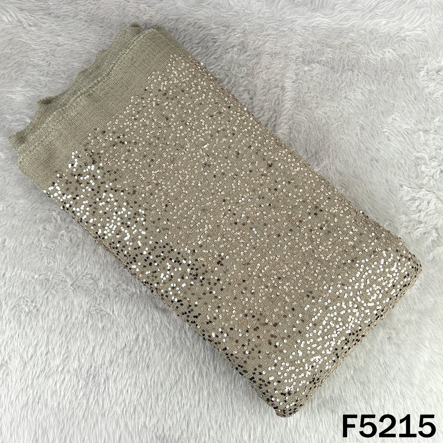 Sequins Work Tweed Fabric-F5215