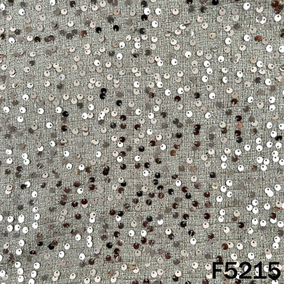 Sequins Work Tweed Fabric-F5215