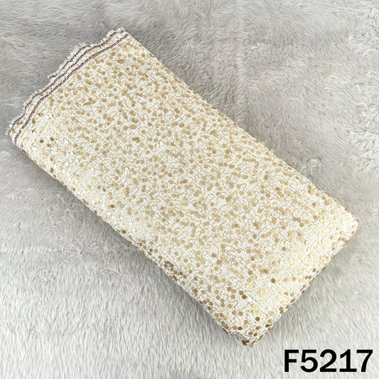 Sequins Work Tweed Fabric-F5217