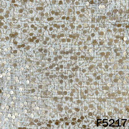 Sequins Work Tweed Fabric-F5217