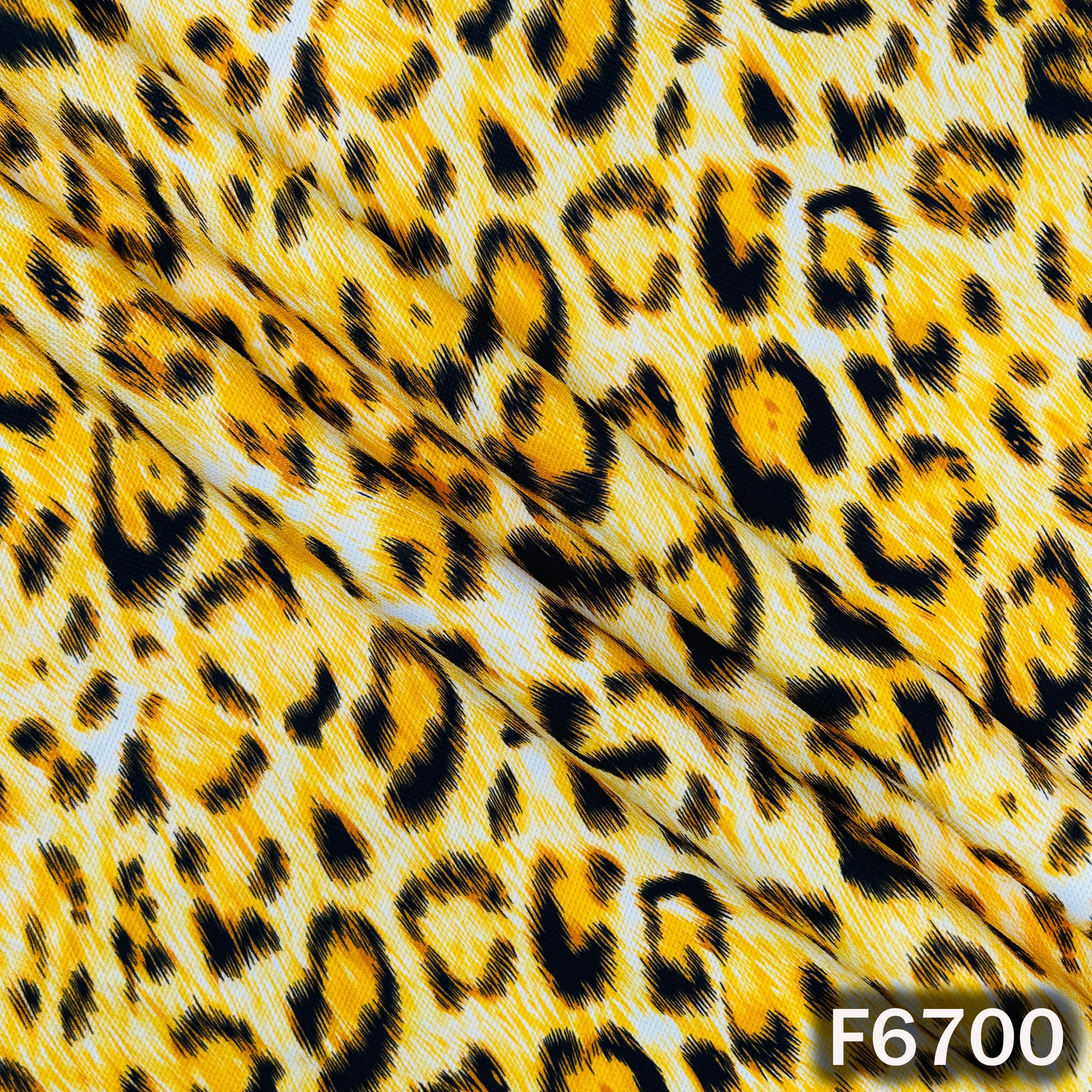 Animal Print Bubble Crepe Fabric - F6700 – Fabricroot