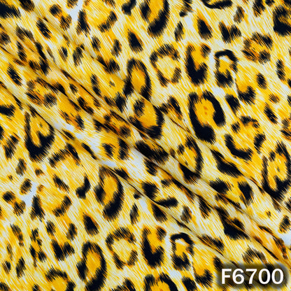Animal Print Bubble Crepe Fabric - F6700