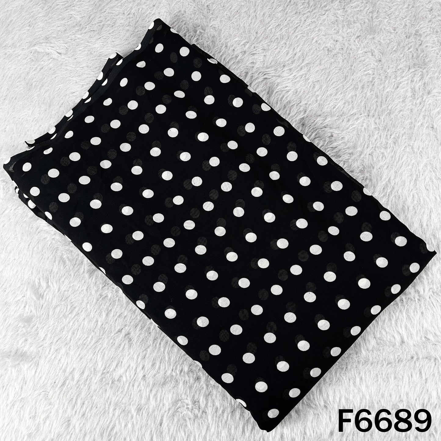 Polka Dot Georgette Fabric - F6689