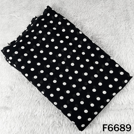 Polka Dot Georgette Fabric - F6689