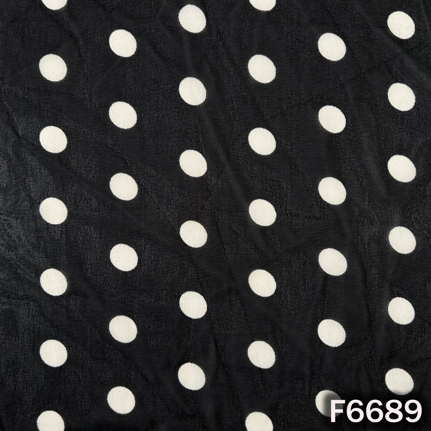 Polka Dot Georgette Fabric - F6689