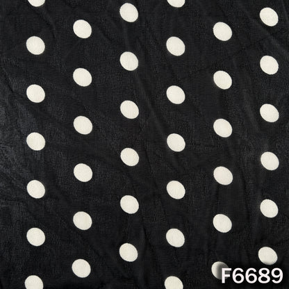 Polka Dot Georgette Fabric - F6689