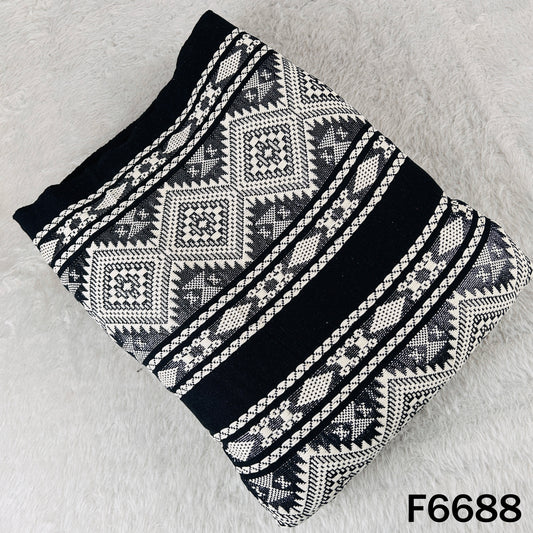 Handloom Woven Cotton Fabric - F6688