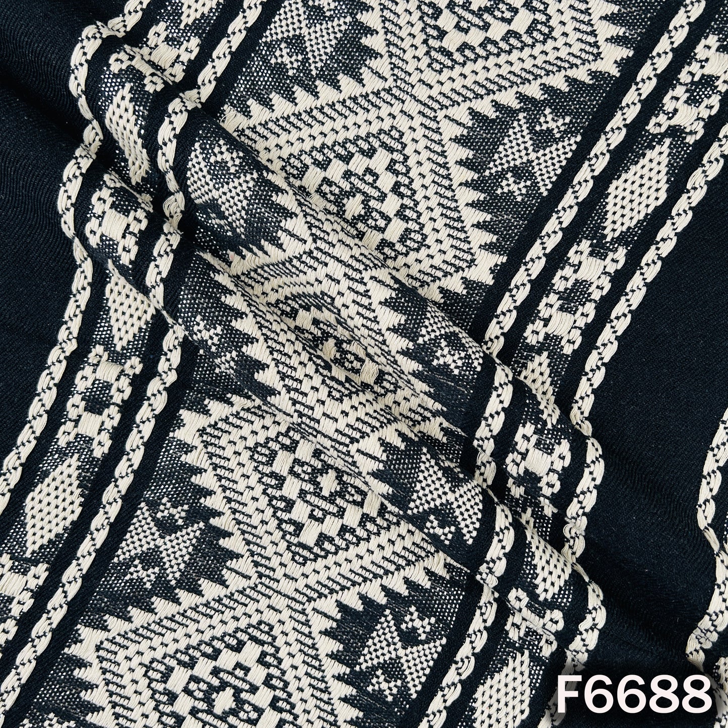 Handloom Woven Cotton Fabric - F6688