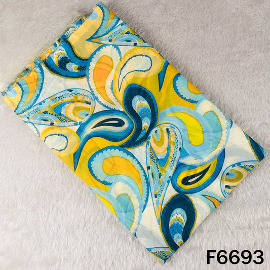 Printed Crepe Satin Fabric - F6693