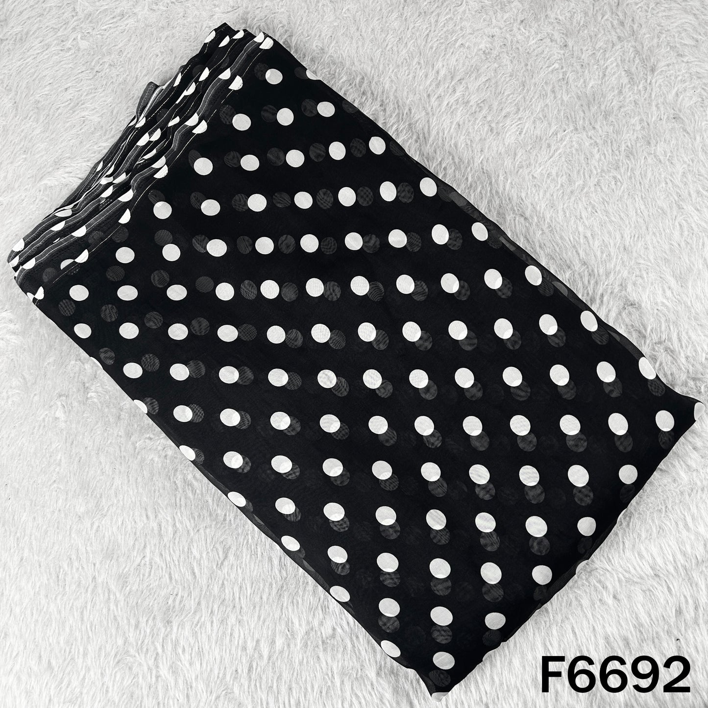 Polka Dot Organza Fabric - F6692